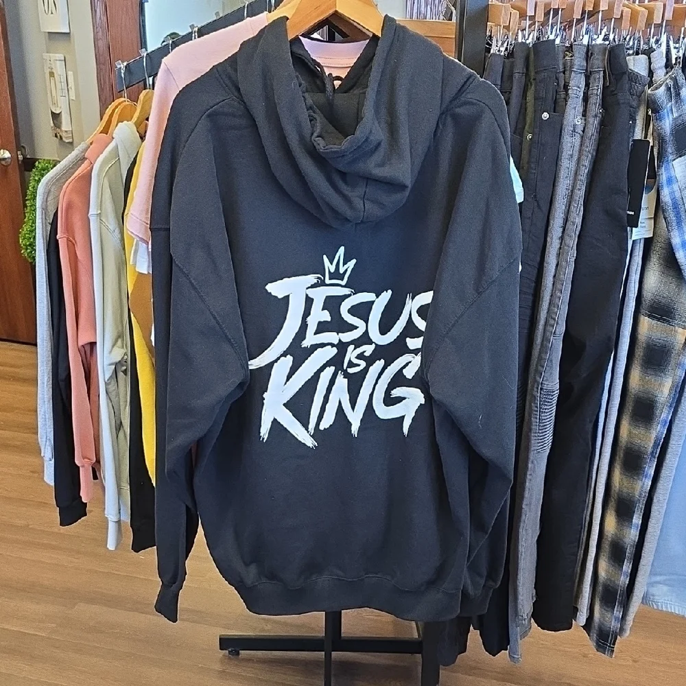 GLO Jeans Black Graphic Hoodie - Picture 3 of 4